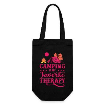 Camping Is My Favorite Therapy py - Sac à bouteille - noir - Devant