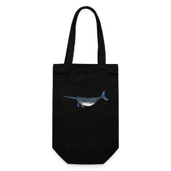 Narwahl - Gift Bag for Bottles - black - Front