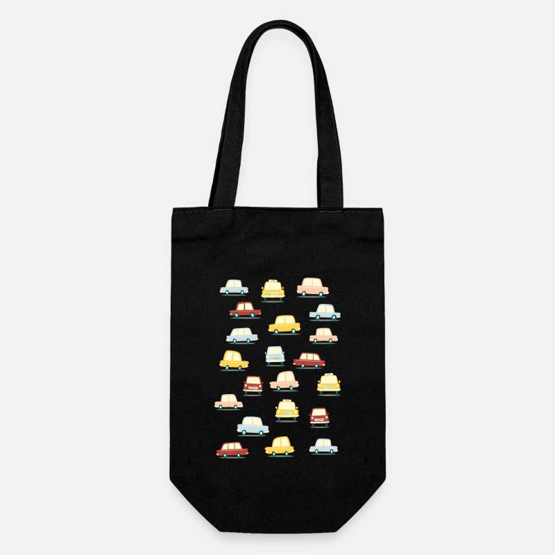 Voitures anciennes - Sac à bouteille - noir