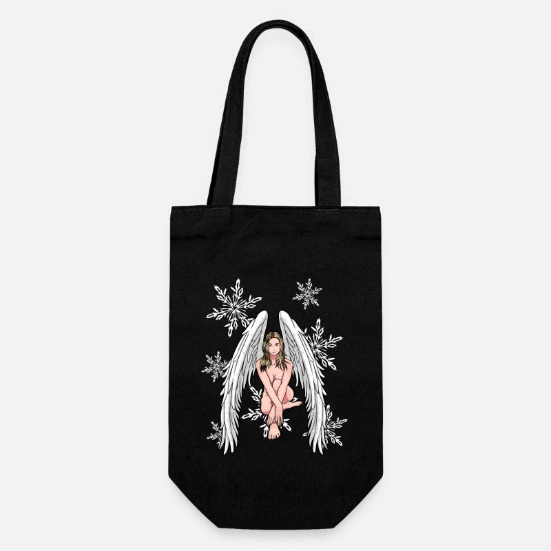 Noël ange de Noël - Sac à bouteille - noir