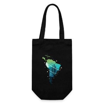 South America - Gift Bag for Bottles - black - Front