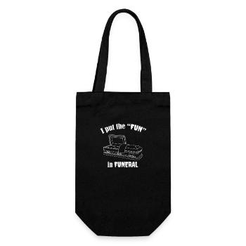 Je mets le FUN dans FUNERAL | Cercueil - Sac à bouteille - noir - Devant