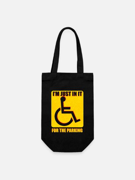 Cadeau pour personnes handicapées en fauteuil roulant - Sac à bouteille - noir