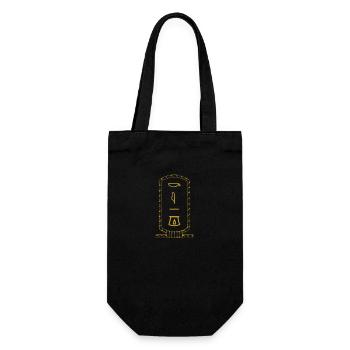 King Cartouche - Gift Bag for Bottles - black - Front