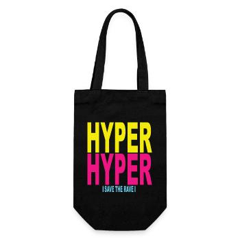 90s 90s party 90s techno 90 years - Gift Bag for Bottles - black - Front