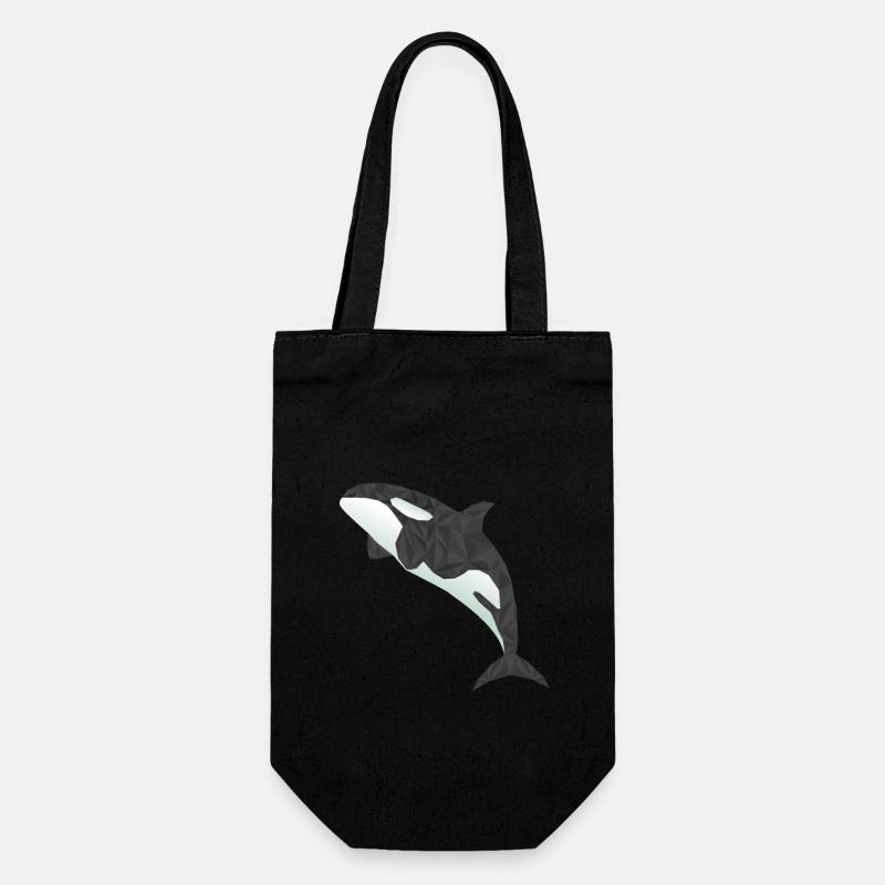 orca Wal - Geschenkbeutel für Flaschen - Schwarz