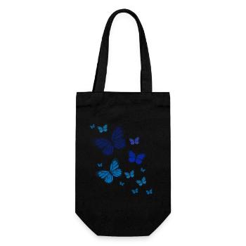 papillon animal coloré couleur - Sac à bouteille - noir - Devant