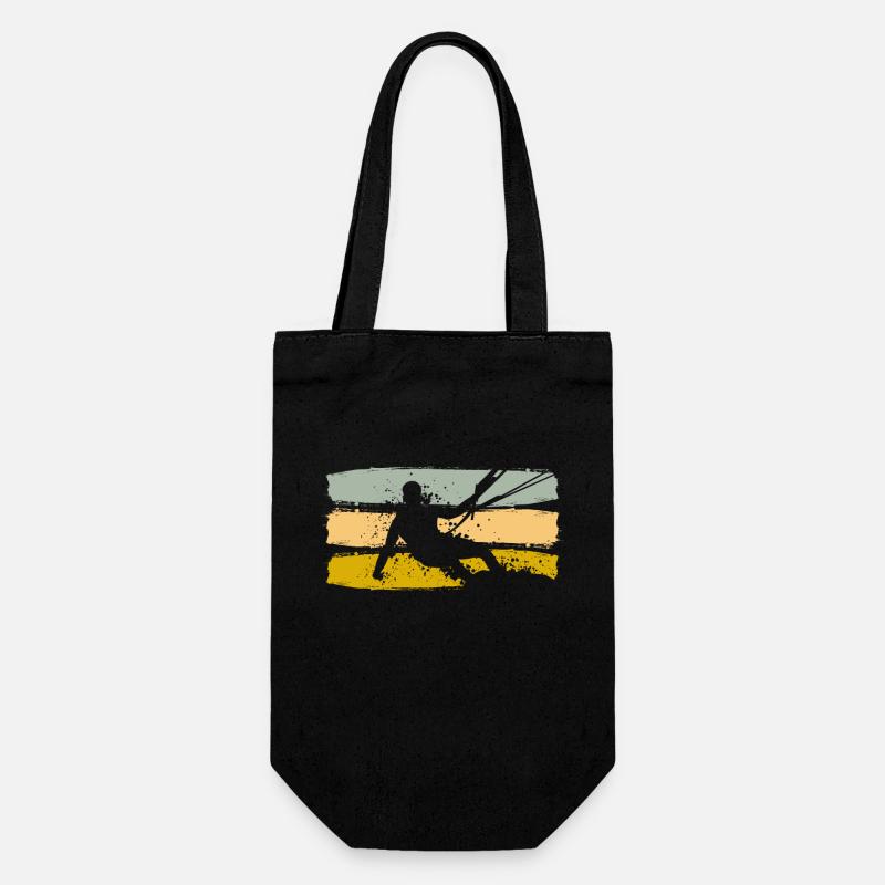 Kiteboard Kiteboarding - Geschenkbeutel für Flaschen - Schwarz