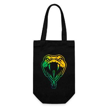 Snake head snake venomous vipers reptiles - Gift Bag for Bottles - black - Front