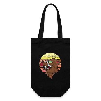 Sanglier chasse forestier trophée chasse sanglier sauvage - Sac à bouteille - noir - Devant