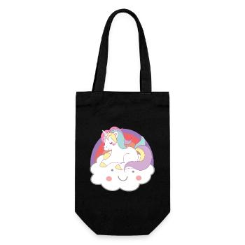 Licornes licorne sur nuage licornes - Sac à bouteille - noir - Devant