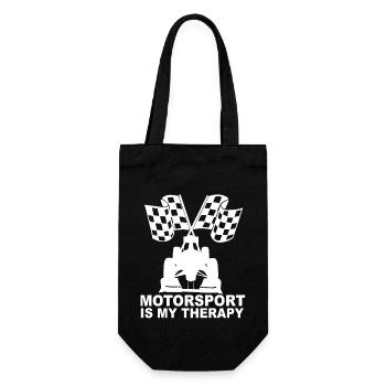 Motorsport racing car racing flag sports car racing - Gift Bag for Bottles - black - Front