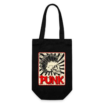 Punk music anarchy punk rock band concert gift - Gift Bag for Bottles - black - Front