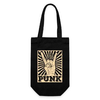 Punk music anarchy punk rock band concert gift - Gift Bag for Bottles - black - Front