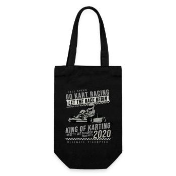 Go Kart - Geschenkbeutel für Flaschen - Schwarz - Vorne