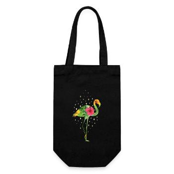 flamingo - Gift Bag for Bottles - black - Front