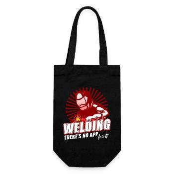Welding - Gift Bag for Bottles - black - Front