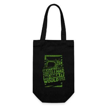 Sewing Sewing Machine Vintage - Gift Bag for Bottles - black - Front
