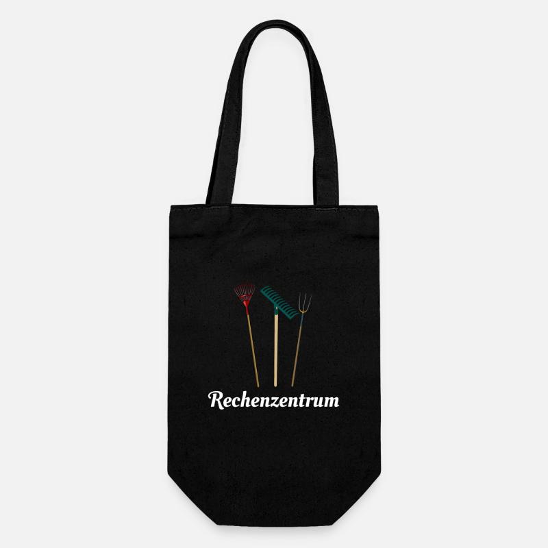 Garten Rechen - Geschenkbeutel für Flaschen - Schwarz