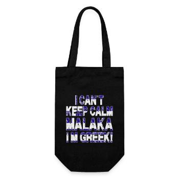 Griechen Stolz Malaka Grieche Spartaner Griechisc - Geschenkbeutel für Flaschen - Schwarz - Vorne