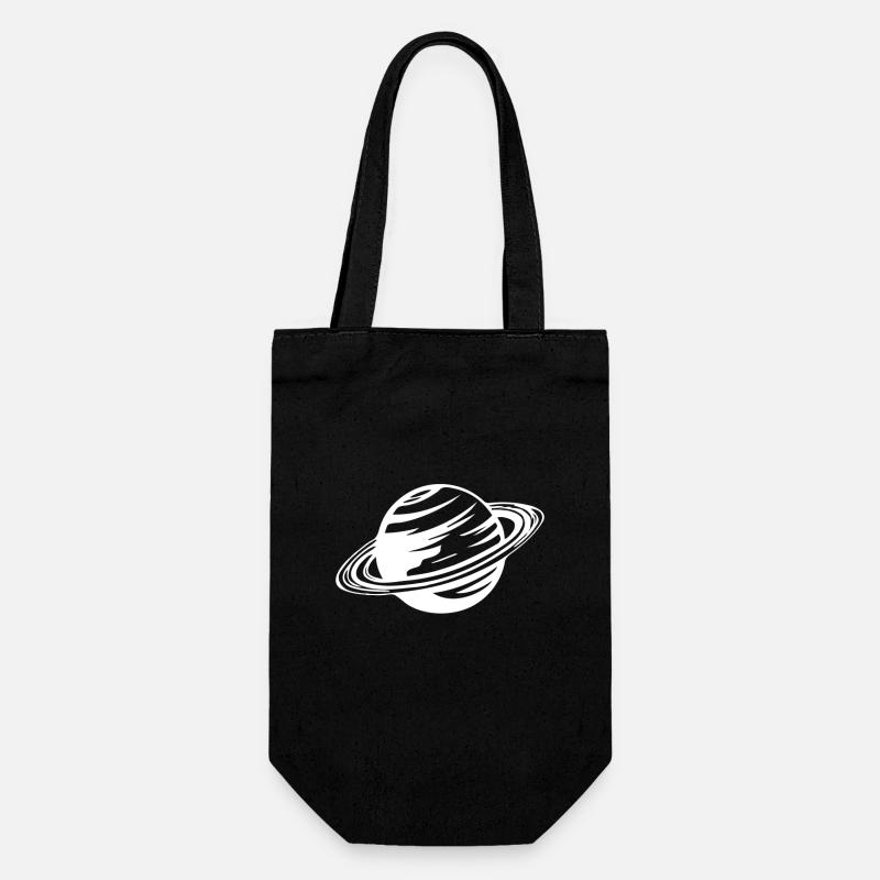 Planète Saturne - Sac à bouteille - noir