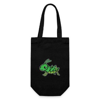Sauterelles vertes Sauterelles insecte cadeau - Sac à bouteille - noir - Devant