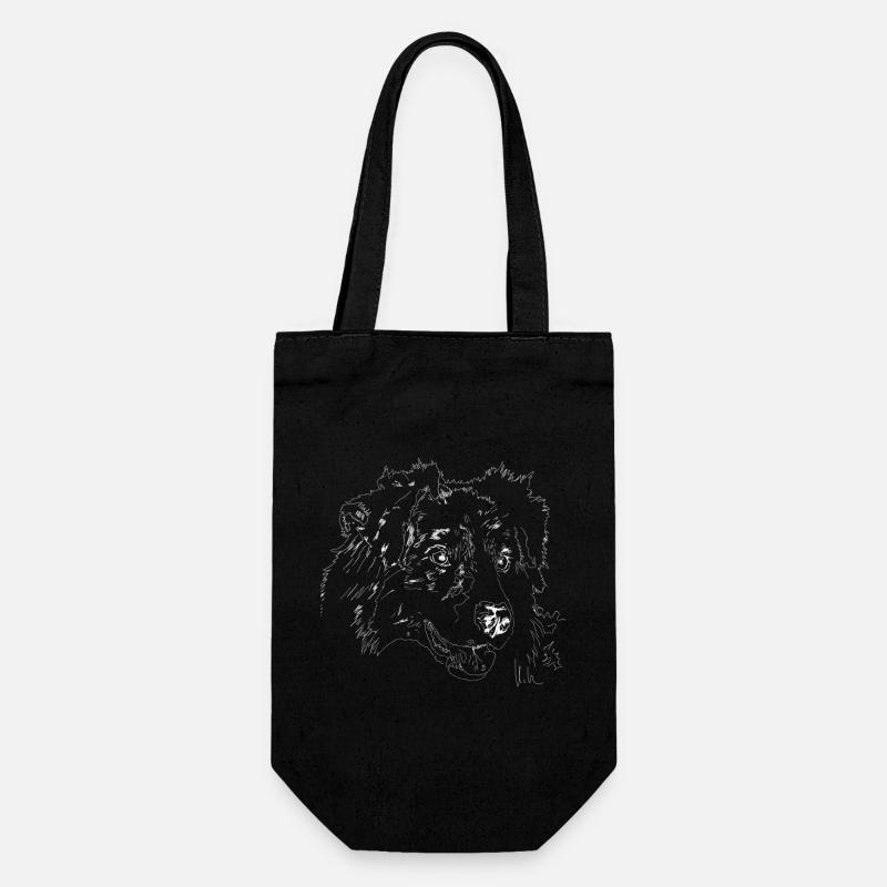Australian Shepherd - Geschenkbeutel für Flaschen - Schwarz