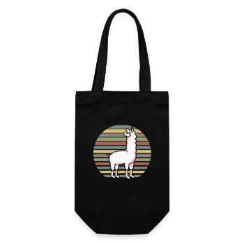 lama - Gift Bag for Bottles - black - Front