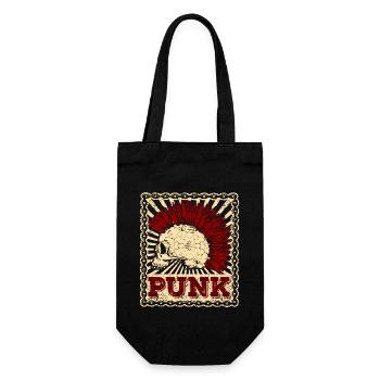 Punk Punkrock Musik Punks Anarchie Punker Geschenk - Geschenkbeutel für Flaschen - Schwarz - Vorne