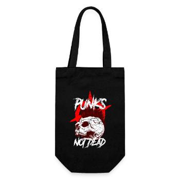 Punk Punkrock Musik Punks Anarchie Punker Geschenk - Geschenkbeutel für Flaschen - Schwarz - Vorne