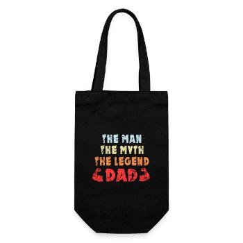 Conception de papa hero - Sac à bouteille - noir - Devant