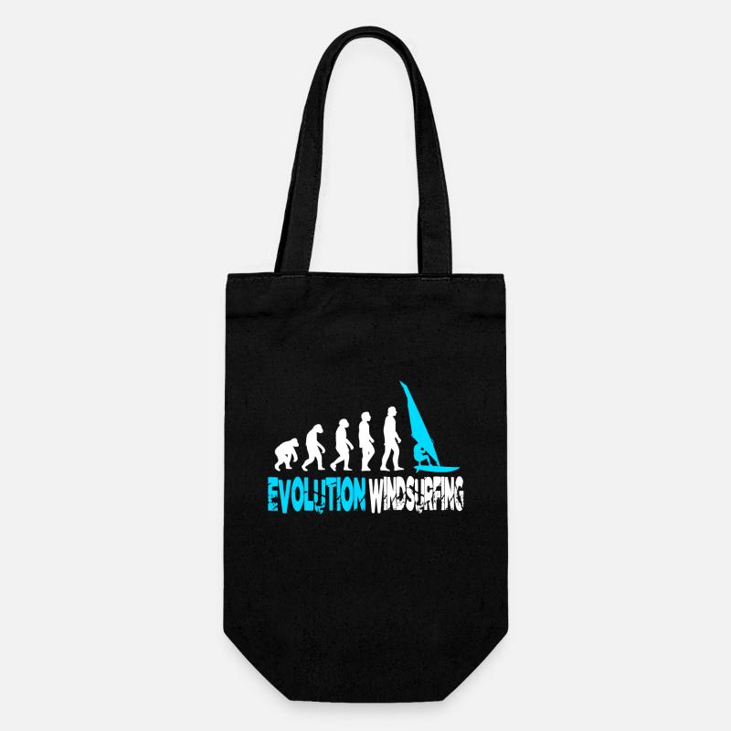 Evolution de la planche à voile - Sac à bouteille - noir