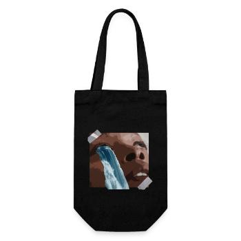 Ästhetisches Girl Surrealismus Egirl Wasserfall - Geschenkbeutel für Flaschen - Schwarz - Vorne