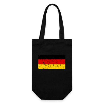Drapeau allemand Allemagne idée cadeau football - Sac à bouteille - noir - Devant