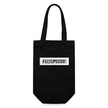 Freispruch! Fun T-shirt Gericht unschuldig Spaß - Geschenkbeutel für Flaschen - Schwarz - Vorne