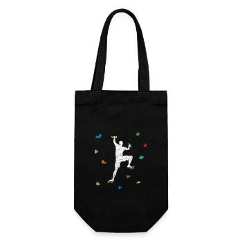 Boulder Mur Escaladeur idée cadeau - Sac à bouteille - noir - Devant