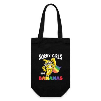 Désolé les filles j'aime Bananas Gay Gay LGBT Party - Sac à bouteille - noir - Devant