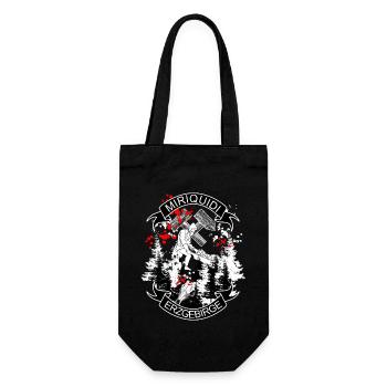 Miriquidi - Erzgebirge Bergbau und Heimat - Geschenkbeutel für Flaschen - Schwarz - Vorne