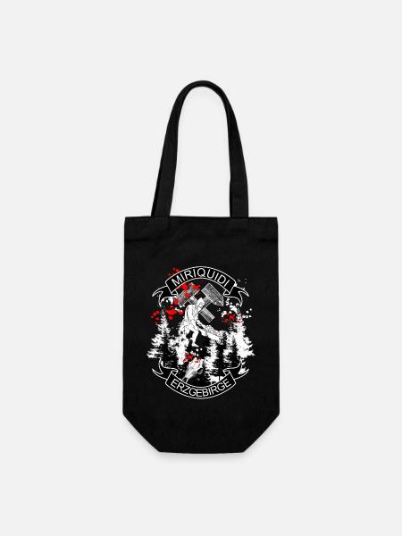 Miriquidi - Erzgebirge Bergbau und Heimat - Geschenkbeutel für Flaschen - Schwarz