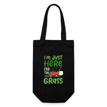 Lawn Mower - Gift Bag for Bottles - black - Front