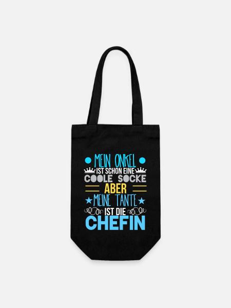 Onkel und Tante - Onkel und Tante Baby - Geschenkbeutel für Flaschen - Schwarz