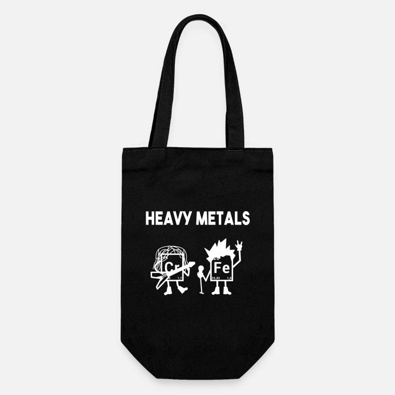Heavy Metals Chemistry Nerd Puns Ella Lopez - Gift Bag for Bottles - black