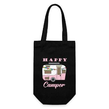 Happy Camper Camping Caravane camping - Sac à bouteille - noir - Devant