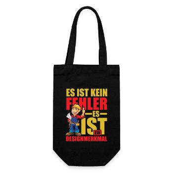 Es gibt keine Fehler es ist ein Designmerkmal - Geschenkbeutel für Flaschen - Schwarz - Vorne
