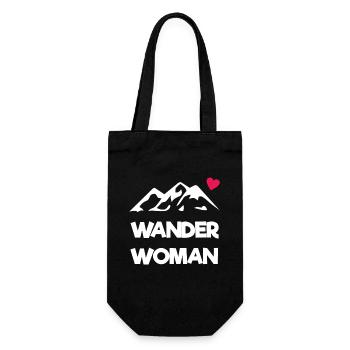 Wander Woman - Geschenkbeutel für Flaschen - Schwarz - Vorne