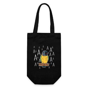 Perroquet du Sénégal hurlant - Sac à bouteille - noir - Devant