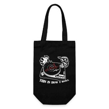 DJ c'est comme ça que DJ Roll - Sac à bouteille - noir - Devant