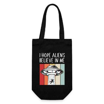 Alien - Geschenkbeutel für Flaschen - Schwarz - Vorne