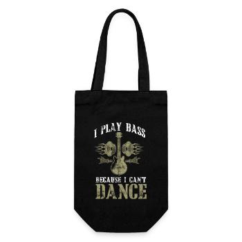 Bass player bass player bass player bass player - Gift Bag for Bottles - black - Front