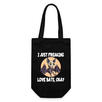 I Just Freaking Love Bats Okay Design - Sac à bouteille - noir - Devant